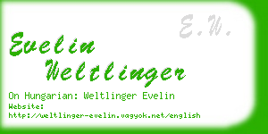 evelin weltlinger business card